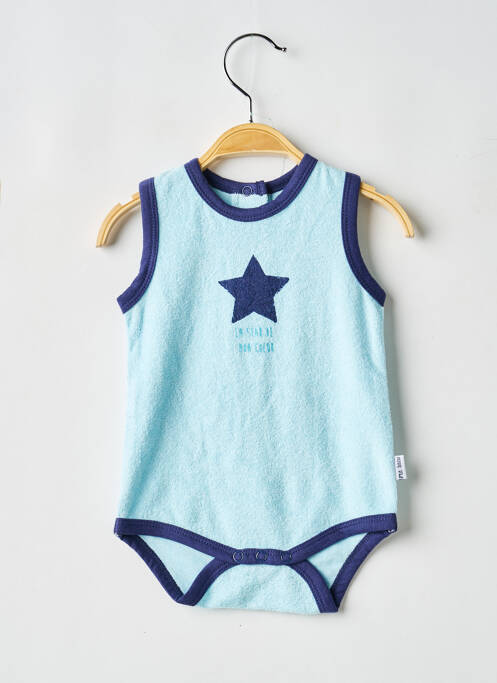 Body lingerie stretch bleu P'TIT BISOU garcon