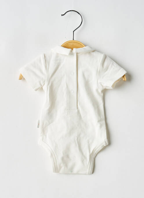 Body lingerie stretch blanc P'TIT BISOU fille