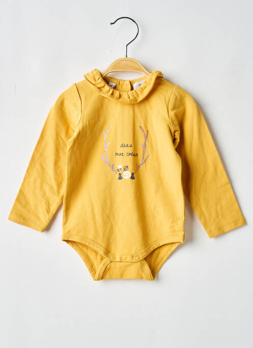 Body lingerie stretch jaune MARESE fille