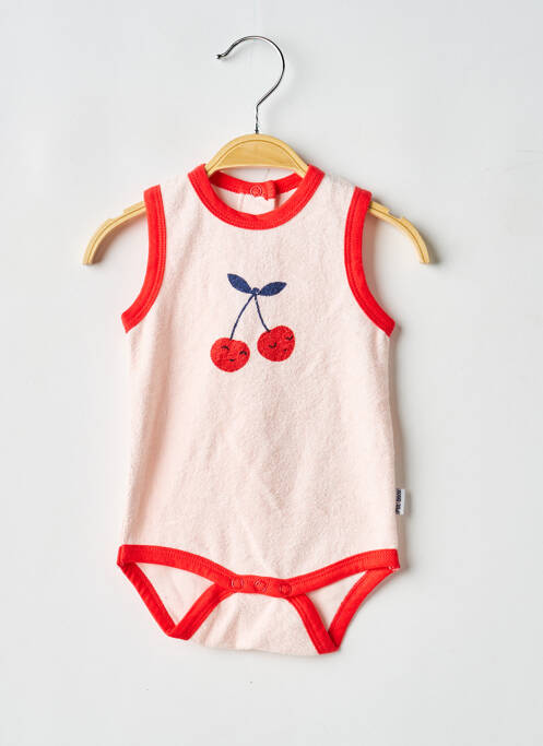 Body lingerie stretch rose P'TIT BISOU fille