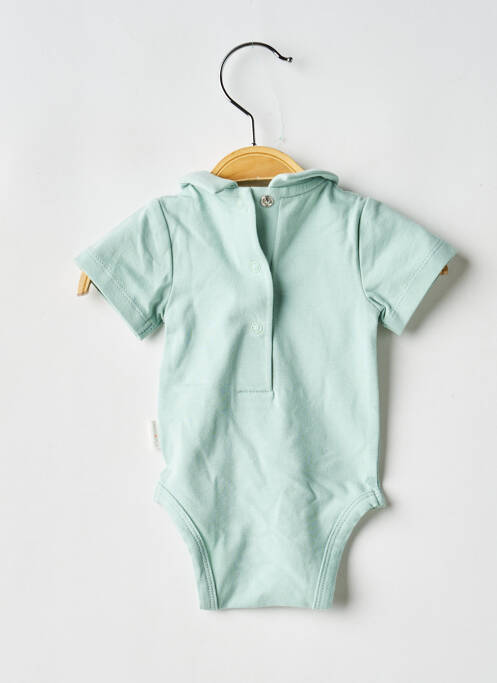 Body lingerie stretch vert P'TIT BISOU garcon