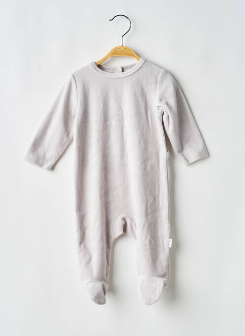 Pyjama fermeture pressionnée gris P'TIT BISOU garcon