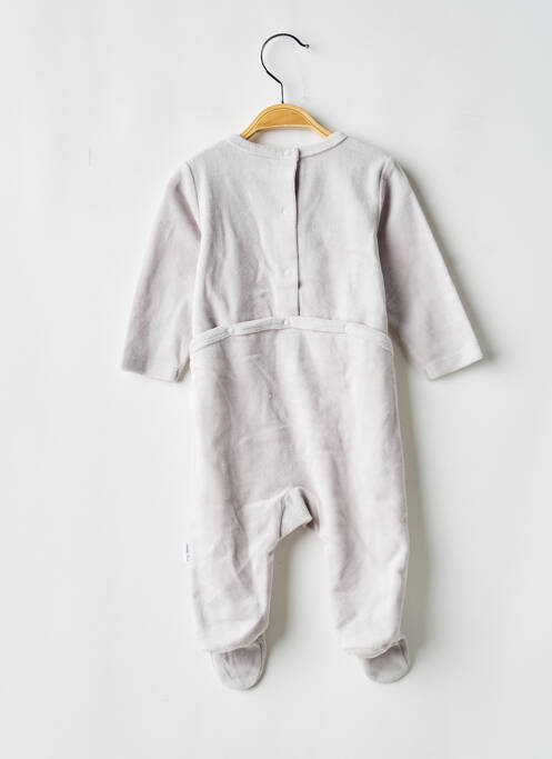 Pyjama fermeture pressionnée gris P'TIT BISOU garcon