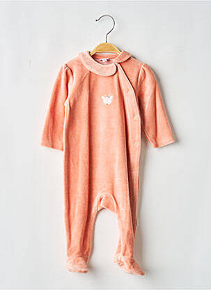 Pyjama fermeture pressionnée à l'entrejambe rose P'TIT BISOU fille