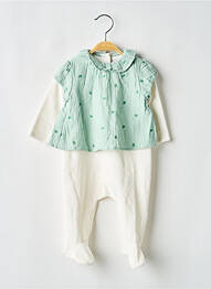 Combi-pantalon manches longues manches longues vert P'TIT BISOU fille