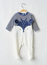 Pyjama fermeture pressionnée bleu P'TIT BISOU garcon