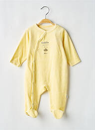 Pyjama fermeture pressionnée jaune P'TIT BISOU garcon