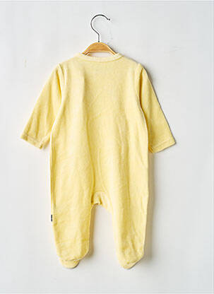 Pyjama fermeture pressionnée jaune P'TIT BISOU garcon
