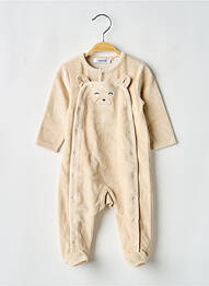 Pyjama fermeture pressionnée beige MARESE garcon