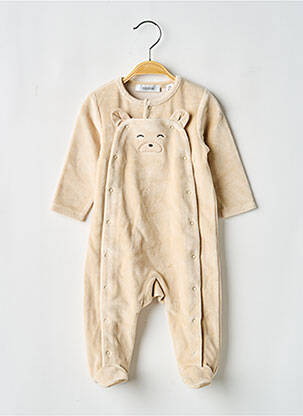 Pyjama fermeture pressionnée beige MARESE garcon