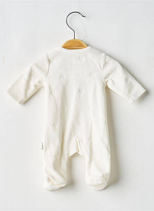 Pyjama fermeture pressionnée beige P'TIT BISOU garcon