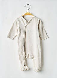 Pyjama fermeture pressionnée gris P'TIT BISOU garcon