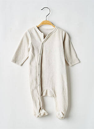 Pyjama fermeture pressionnée gris P'TIT BISOU garcon