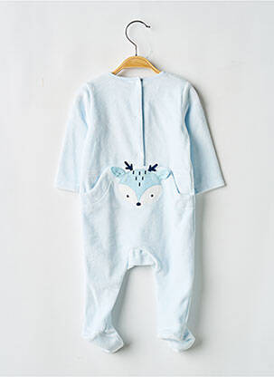 Pyjama fermeture pressionnée bleu P'TIT BISOU garcon