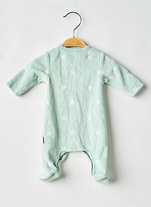 Pyjama fermeture pressionnée à l'entrejambe vert P'TIT BISOU garcon