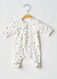 Pyjama fermeture pressionnée à l'entrejambe beige P'TIT BISOU garcon