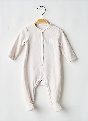 Pyjama fermeture pressionnée à l'entrejambe gris P'TIT BISOU garcon