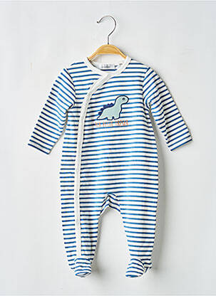 Pyjama fermeture pressionnée bleu MARESE garcon