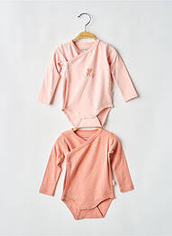 Body lingerie stretch rose P'TIT BISOU fille