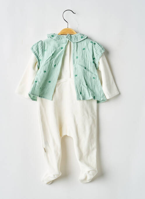 Combi-pantalon vert P'TIT BISOU fille