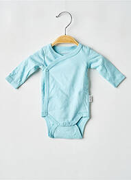 Body lingerie fermeture pressionnée bleu P'TIT BISOU garcon
