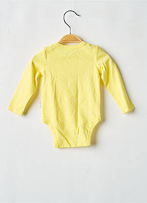 Body lingerie sérigraphie jaune P'TIT BISOU garçon
