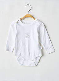 Body lingerie sérigraphie blanc P'TIT BISOU fille