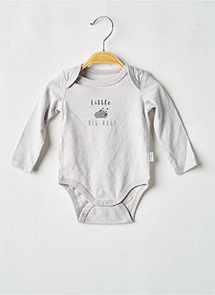 Body lingerie fermeture pressionnée gris P'TIT BISOU enfant