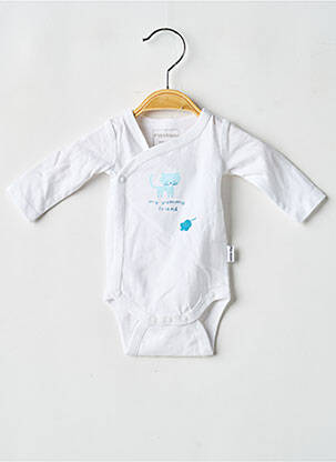 Body lingerie sérigraphie blanc P'TIT BISOU garcon