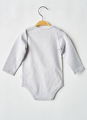 Body lingerie sérigraphie gris P'TIT BISOU garcon