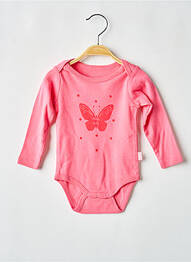 Body lingerie imprimé fantaisie rose P'TIT BISOU fille
