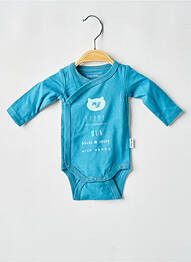 Body lingerie sérigraphie bleu P'TIT BISOU garcon