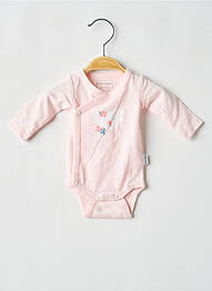 Body lingerie sérigraphie rose P'TIT BISOU fille