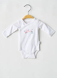 Body lingerie sérigraphie blanc P'TIT BISOU fille
