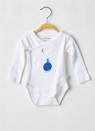 Body lingerie sérigraphie blanc P'TIT BISOU garcon