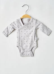 Body lingerie imprimé fantaisie gris P'TIT BISOU fille