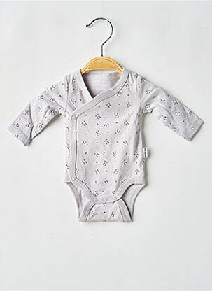 Body lingerie imprimé fantaisie gris P'TIT BISOU fille