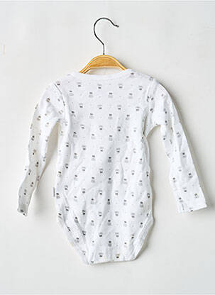 Body lingerie imprimé fantaisie blanc P'TIT BISOU garcon