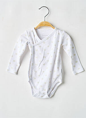 Body lingerie fermeture pressionnée blanc P'TIT BISOU fille