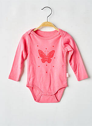 Body lingerie fermeture pressionnée rose P'TIT BISOU fille