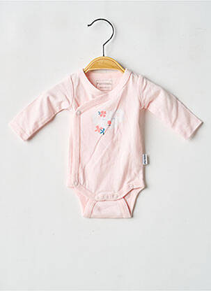 Body lingerie sérigraphie rose P'TIT BISOU fille