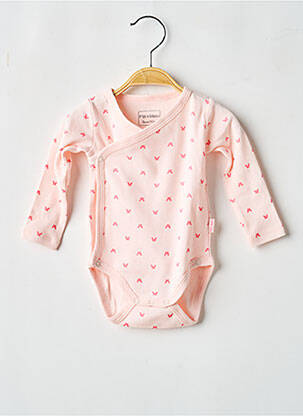 Body lingerie fermeture pressionnée rose P'TIT BISOU fille