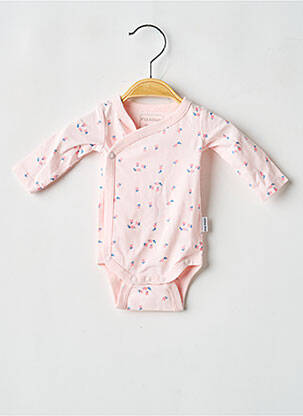 Body lingerie fermeture pressionnée rose P'TIT BISOU fille