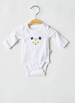 Body lingerie sérigraphie blanc P'TIT BISOU garcon
