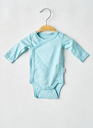 Body lingerie fermeture pressionnée bleu P'TIT BISOU garcon