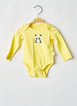 Body lingerie sérigraphie jaune P'TIT BISOU garcon