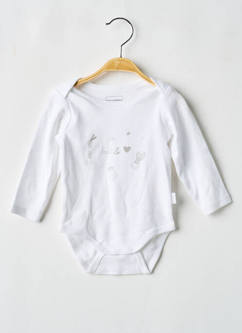 Body lingerie imprimé fantaisie blanc P'TIT BISOU fille
