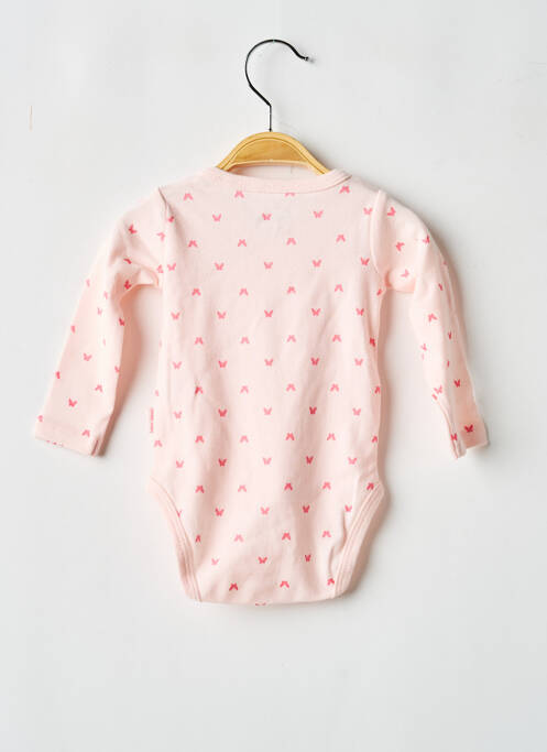 Body lingerie imprimé fantaisie rose P'TIT BISOU fille