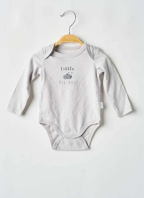 Body lingerie sérigraphie gris P'TIT BISOU enfant