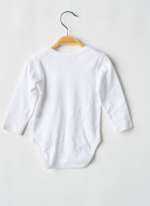 Body lingerie fermeture pressionnée blanc P'TIT BISOU fille